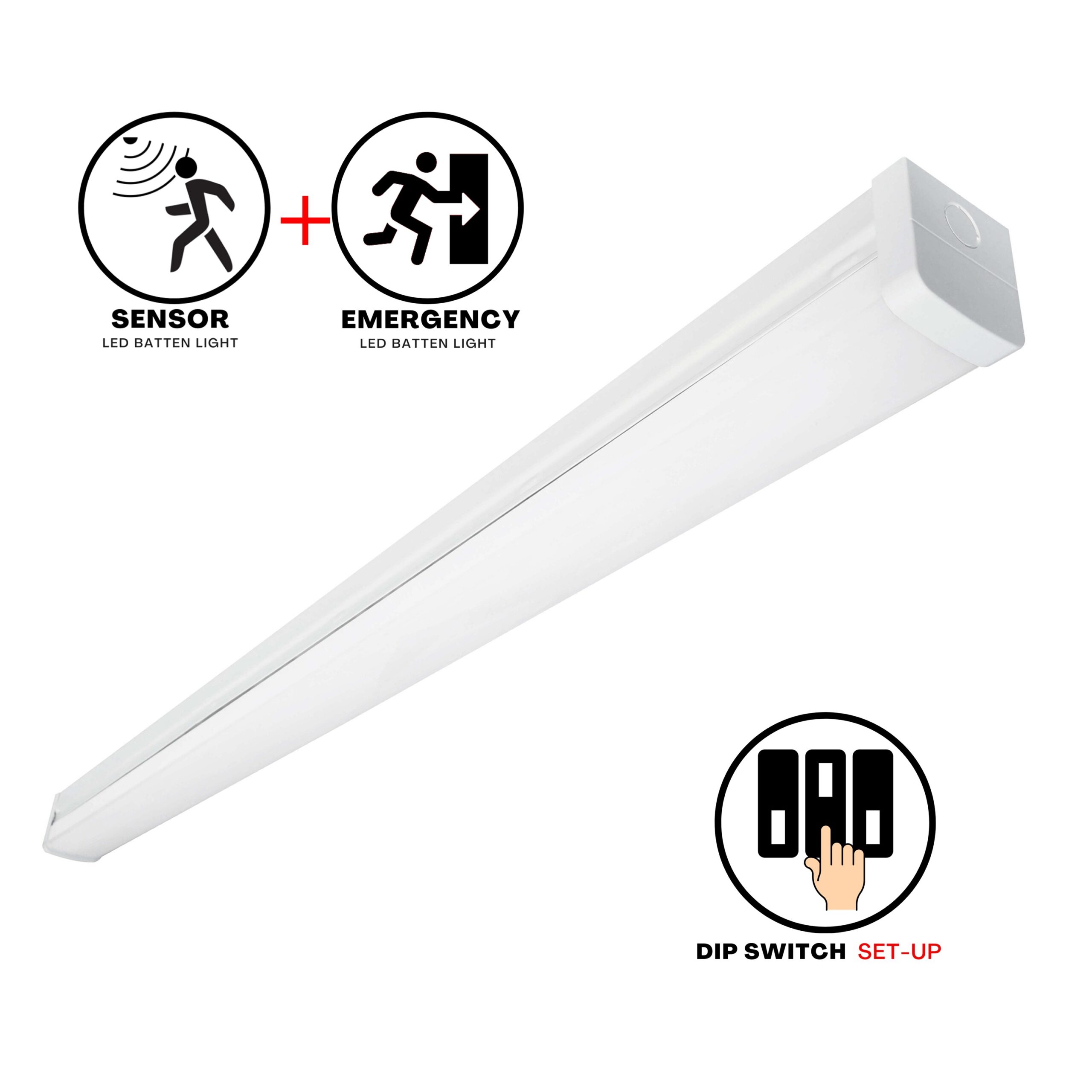 4FT LED Batten with Motion Sensor