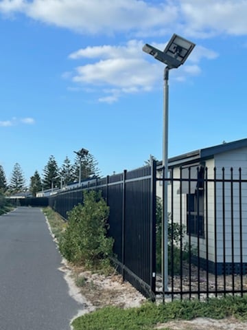 S-tech Solar Street Lights positioned without obstruction